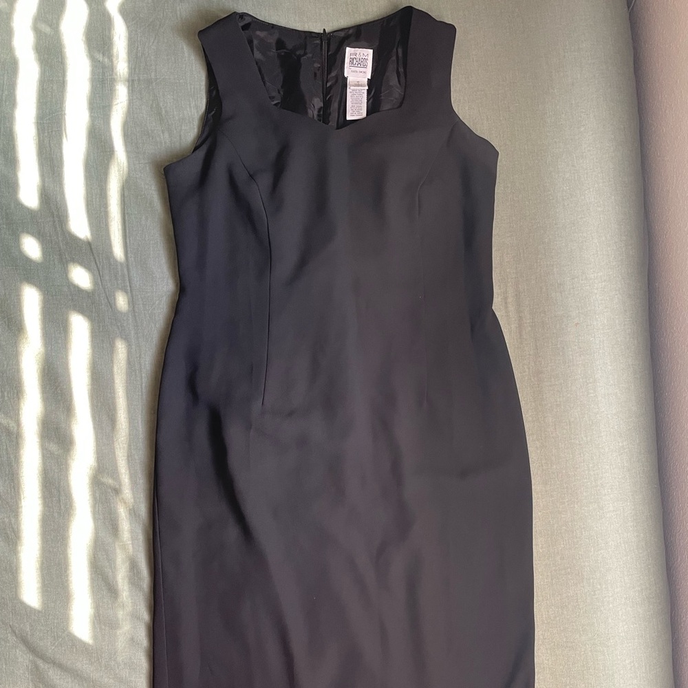 R&M Richards Plus Size Elegant Black Maxi Dress